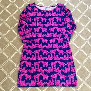 Lilly Pulitzer Elephant Dress size Medium EUC